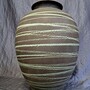 Vintage Vase Keramik Braun Grün 3