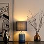 Sandy Glow Tischleuchte Keramik Blau 1-flammig 1
