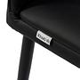 Dining chair faux leather black 3