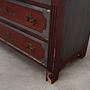 Vintage chest of drawers Pine wood Brown 1950s 12