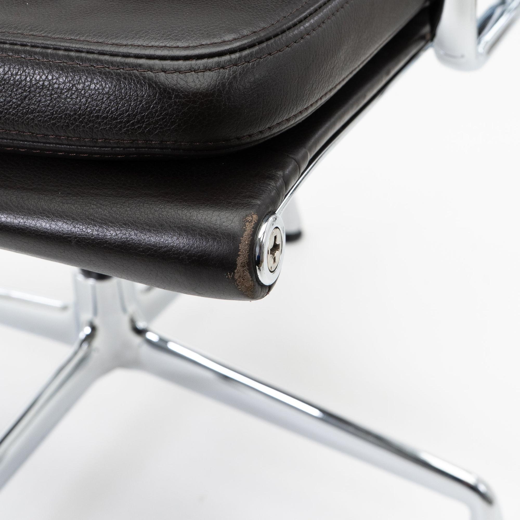 EA 208 Soft Pad Bürostuhl Drehbar Leder Braun 6