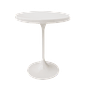 Beistelltisch Eisen Aluminium Hochglanz Weiß 50 cm 0