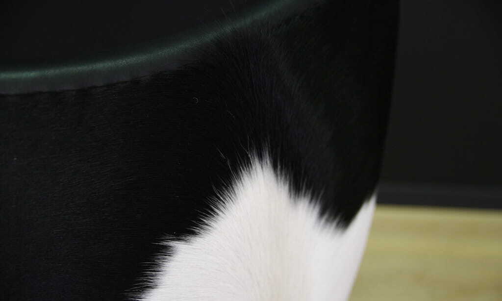 Egg Sessel Leder Arne Jacobsen Weiß Schwarz  5