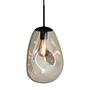 1-Light Pendant Light Lava Powder-Coated Steel Glass 1