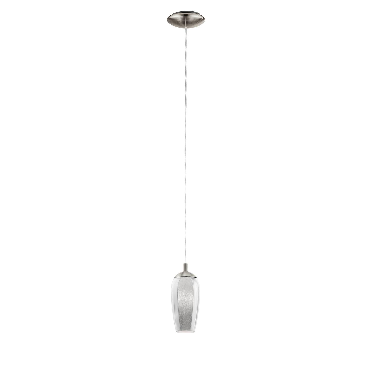 Farsala I LED-Pendelleuchte Glas Stahl 1-flammig 1