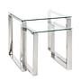 David Side Table Glass Stainless Steel 3