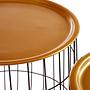 2x Hegem table tops wire baskets brass black 2