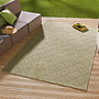 Indoor/Outdoor rug checkered synthetic fiber light green 80 x 150 cm 0