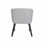 2x Garden cushion chair aluminum powder-coated light grey 4