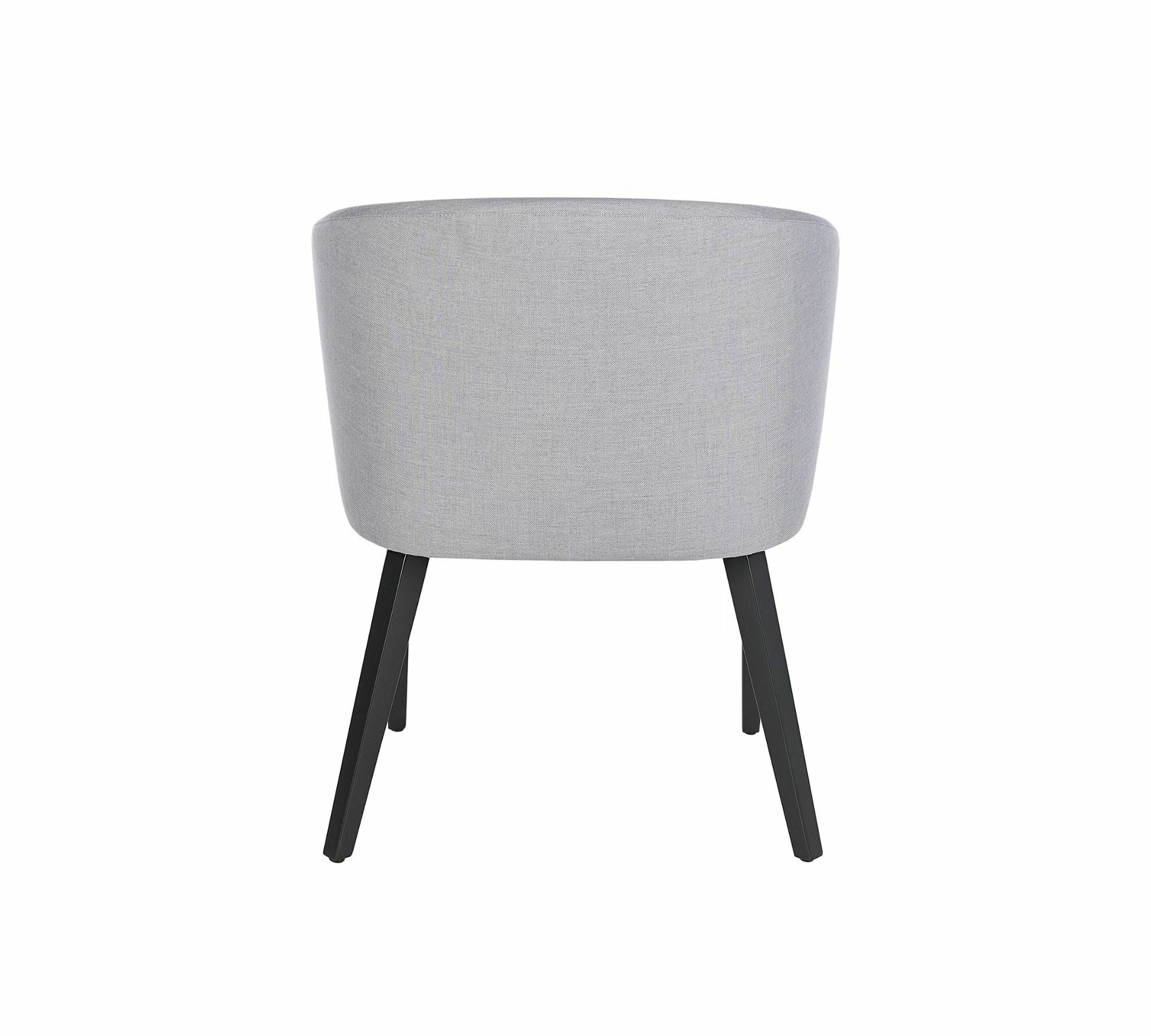 2x Garden cushion chair aluminum powder-coated light grey 4