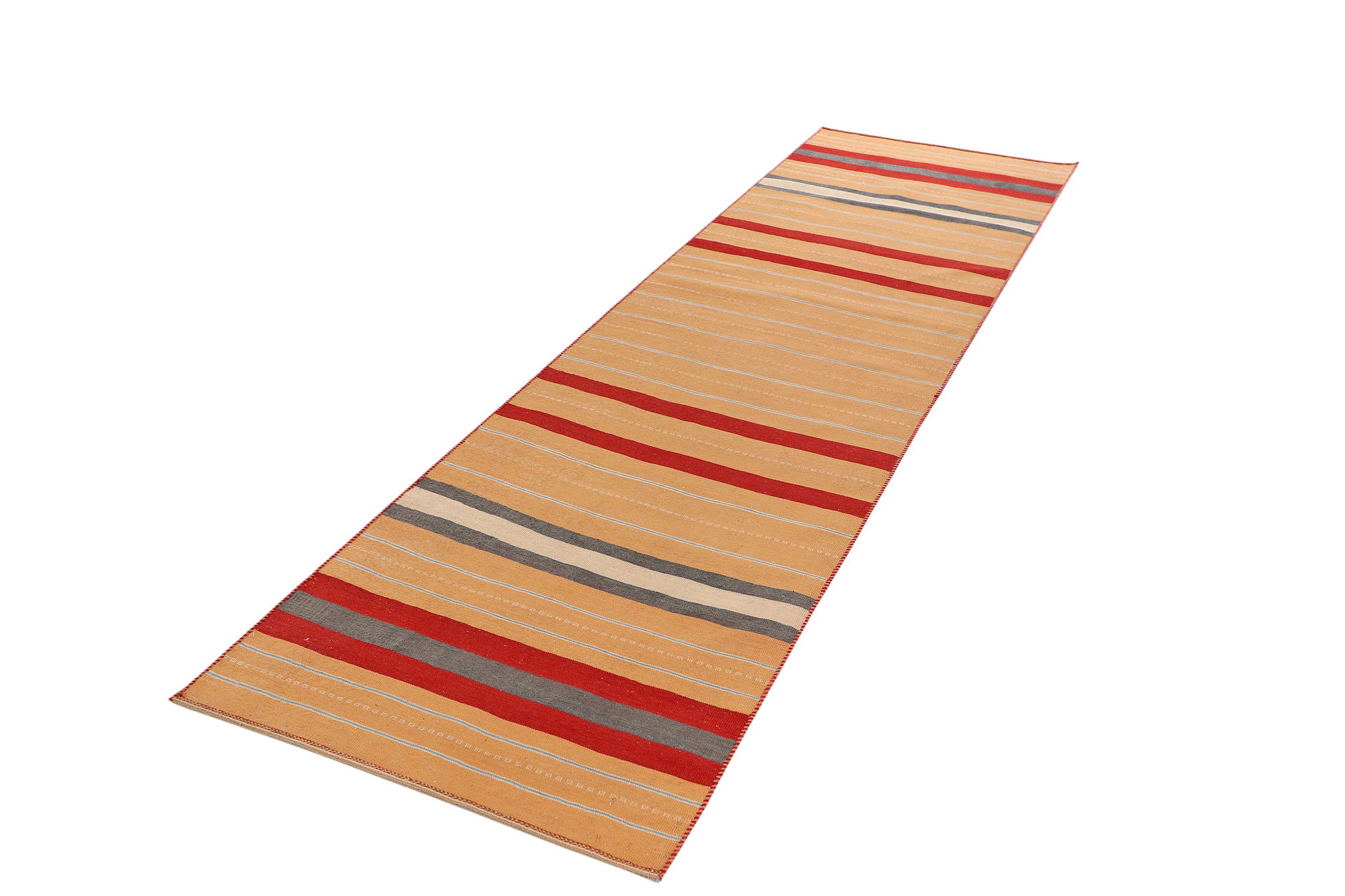 Kilim Afshar Teppich Hellbraun 3