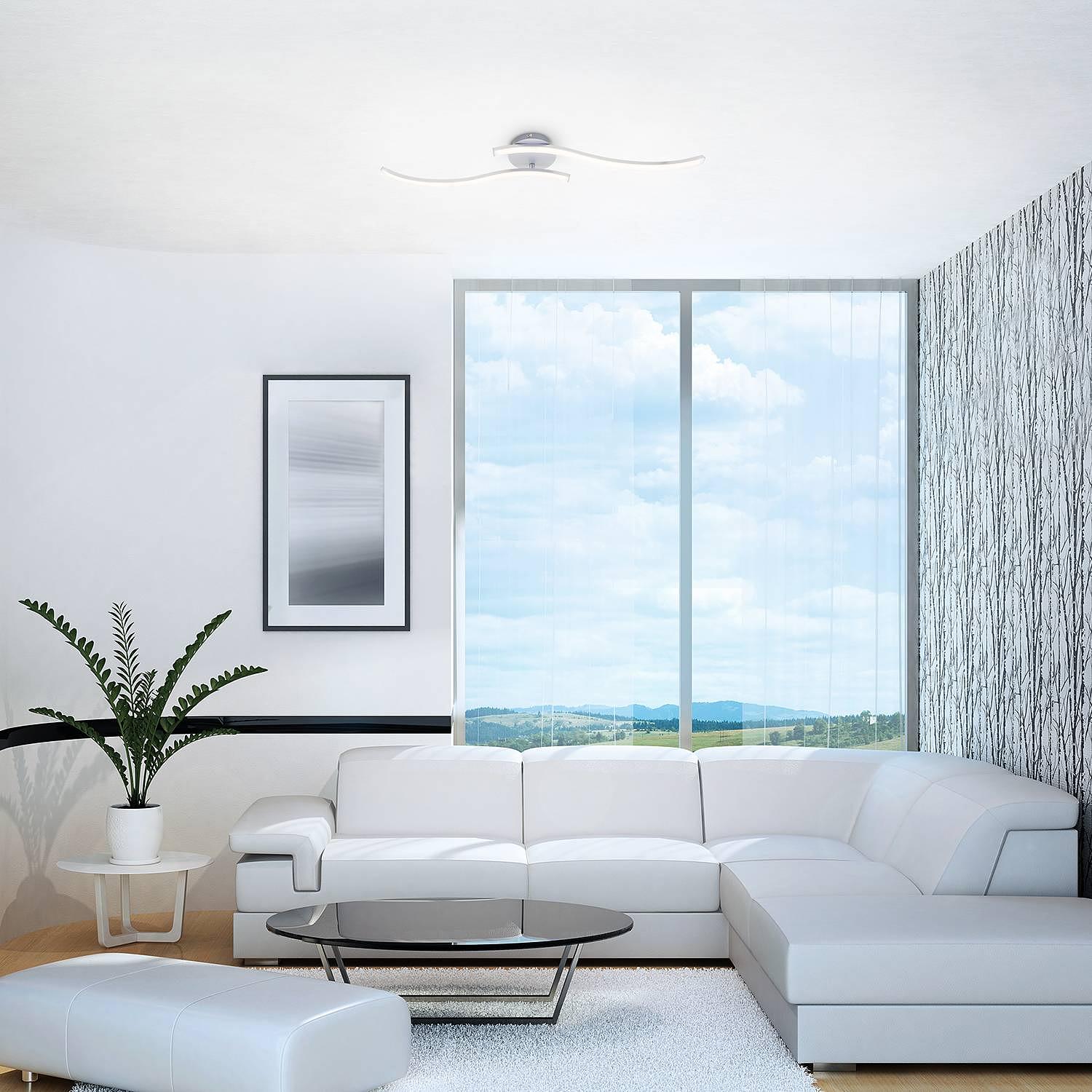 LED-Deckenleuchte  Go Kunststoff / Eisen 2-flammig 2