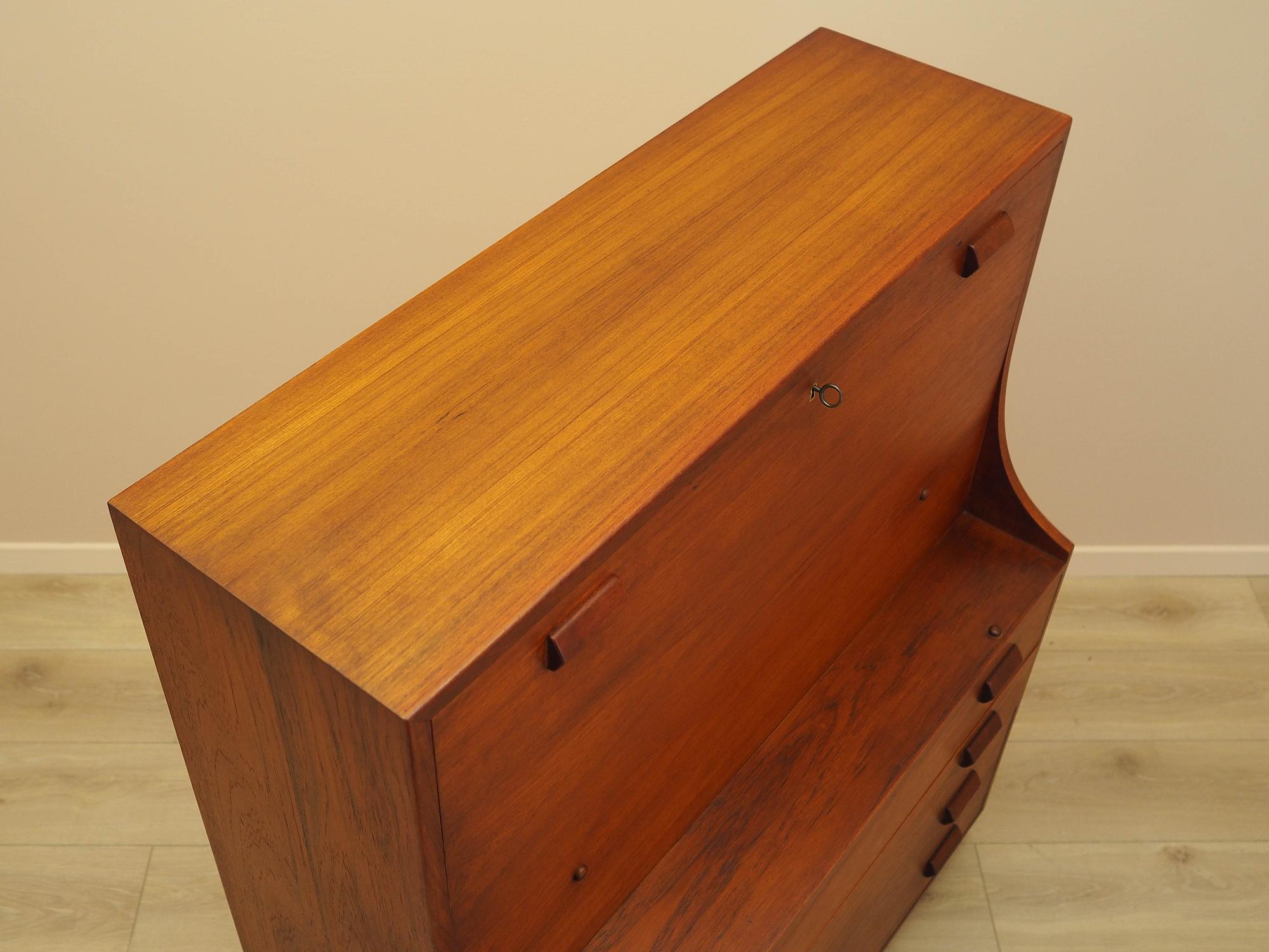 Teak secretary desk 7
