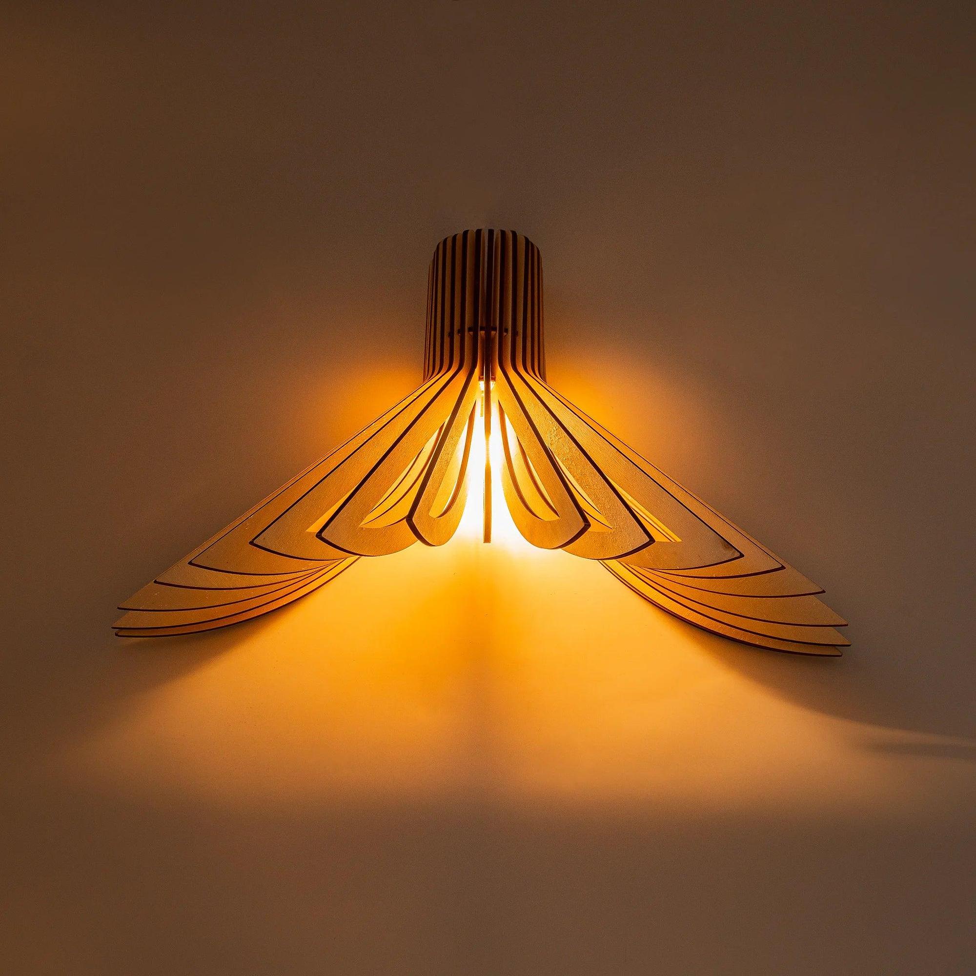 Ava Wall Lamp Wood 0