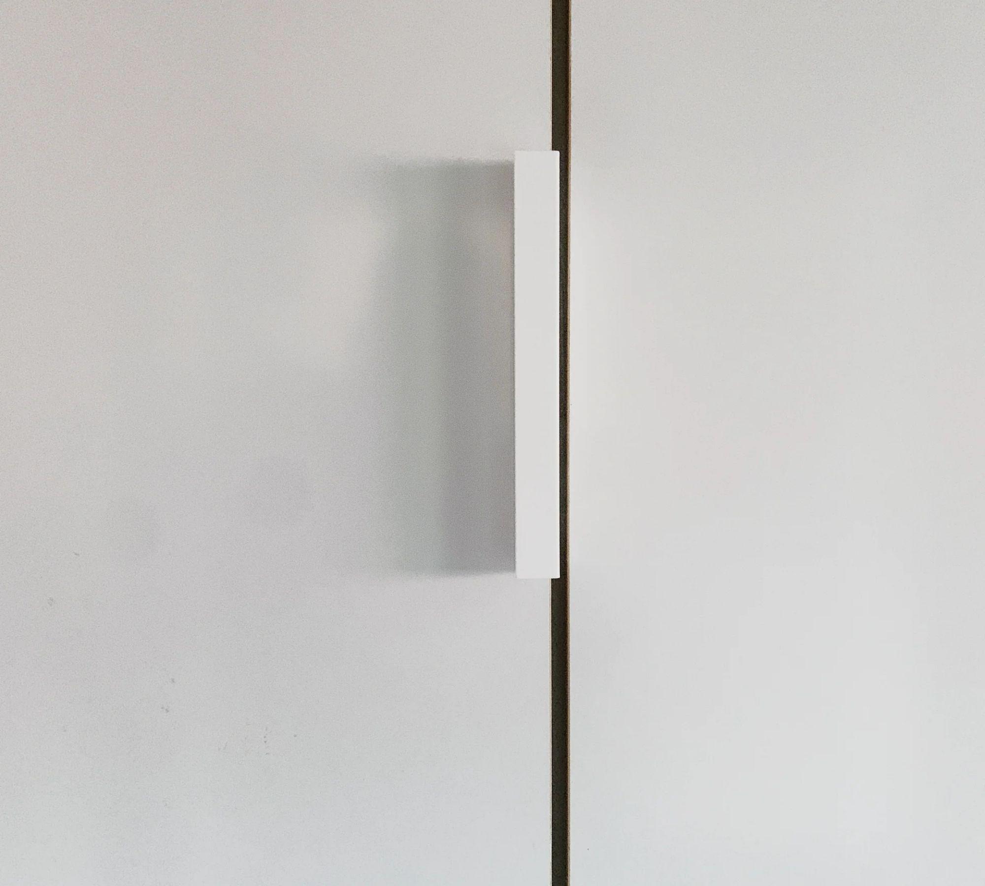 02 Door handle Steel Powder-coated White 0