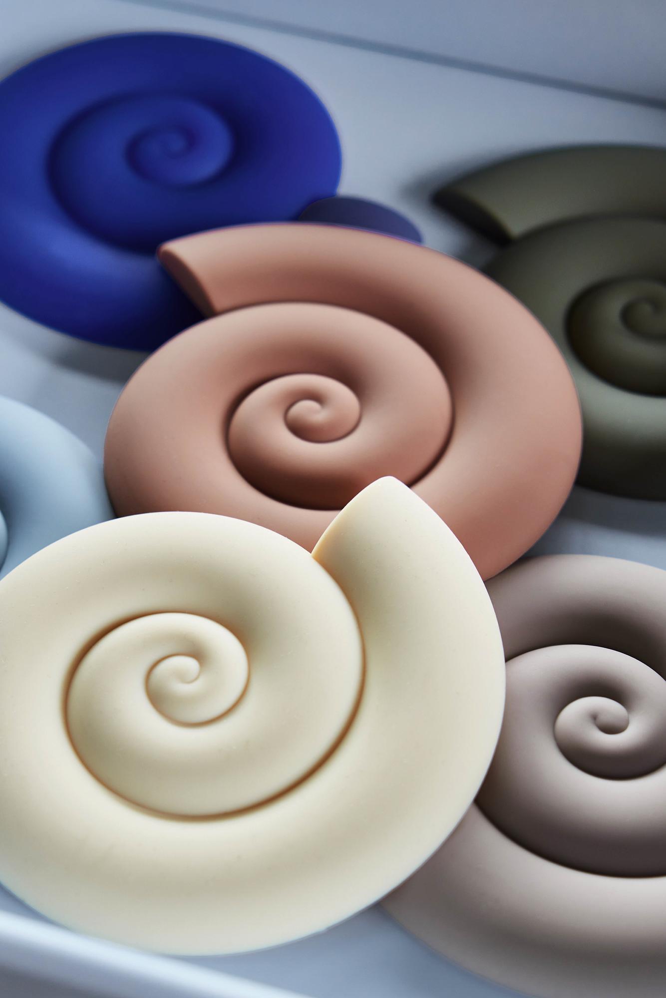 Nautilus Untersetzer Silikon Braun 1