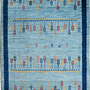 Rizbaf Gabbeh-Teppich Wolle Blau 0