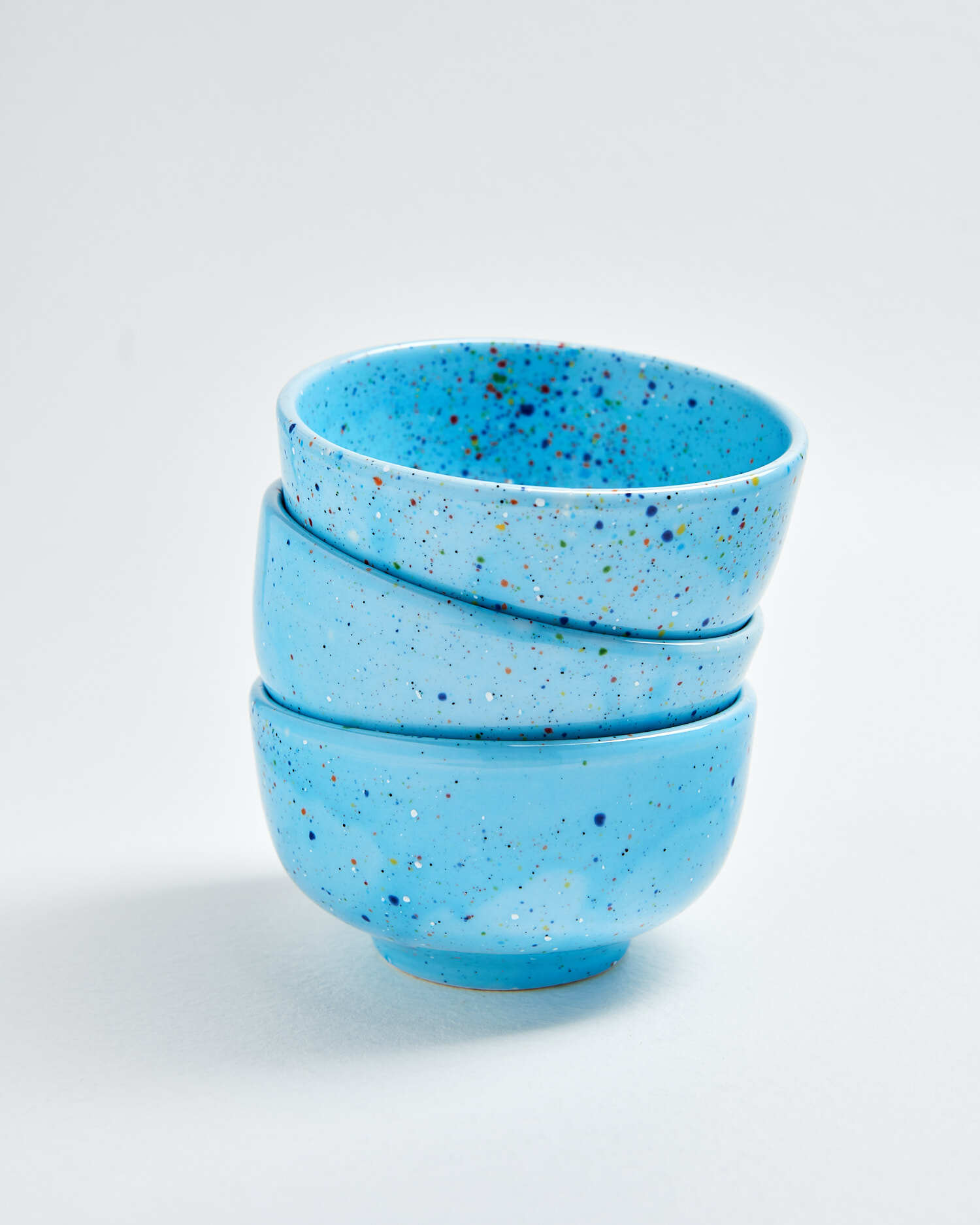 2x Party Mini Mini Schüssel Keramik Blau 1