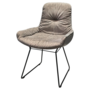 Leya Armchair Low Stuhl Textil Leder Sahara Stone 0