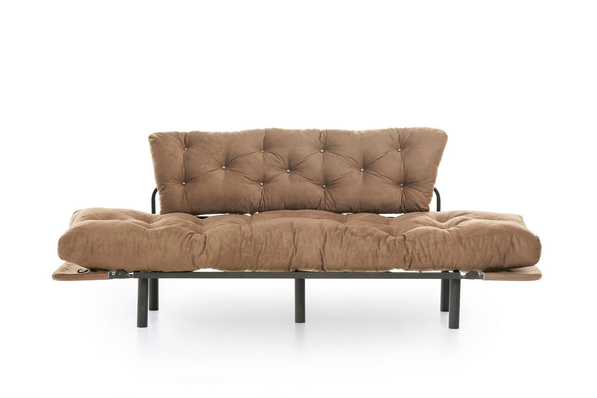 Nitta Triple Sofa Bed 3-seater Light Brown 5