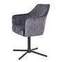 Armchair Yellville TypeA Swivel Microfiber Anthracite 0