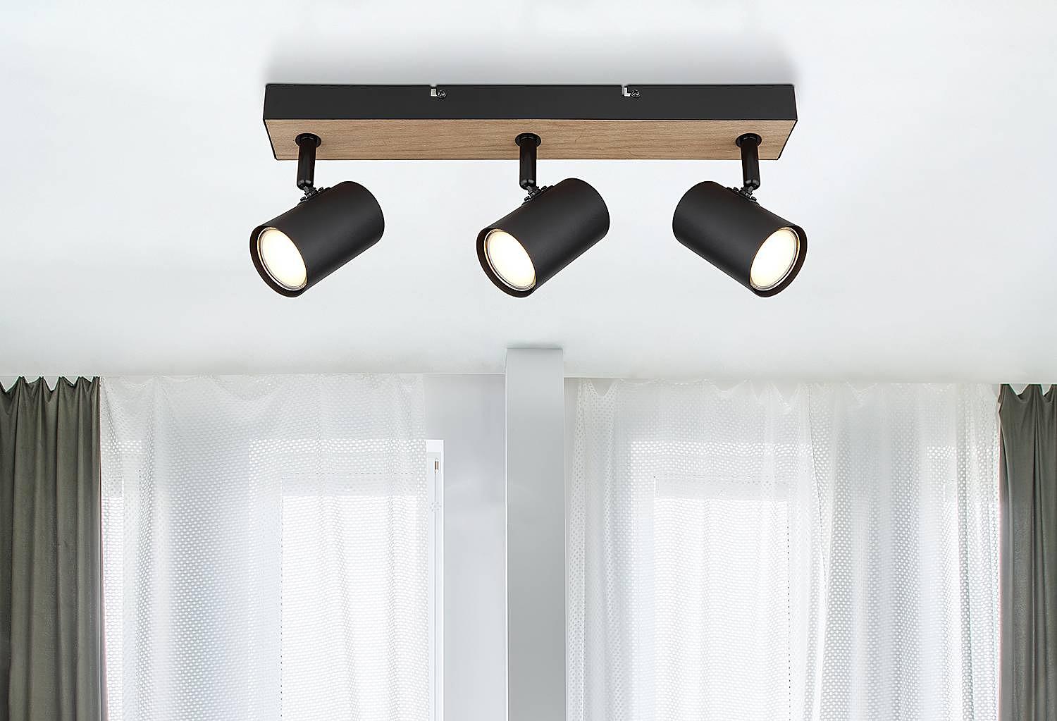 Robby Ceiling Spotlight Iron Beige Black 2