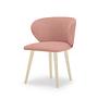 Ellie Esszimmerstuhl Velour Lux Vintage Rosa 2