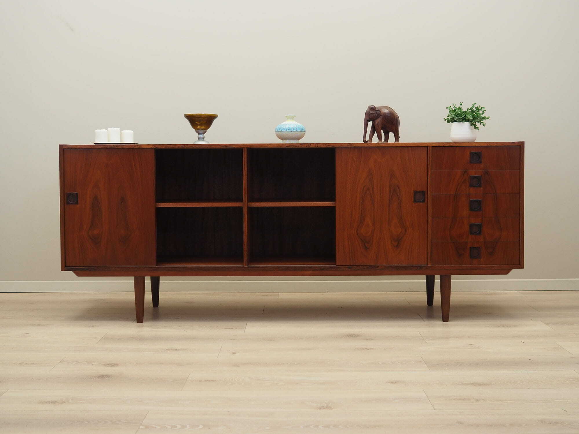 Sideboard Holz Braun 1960er Jahre 2