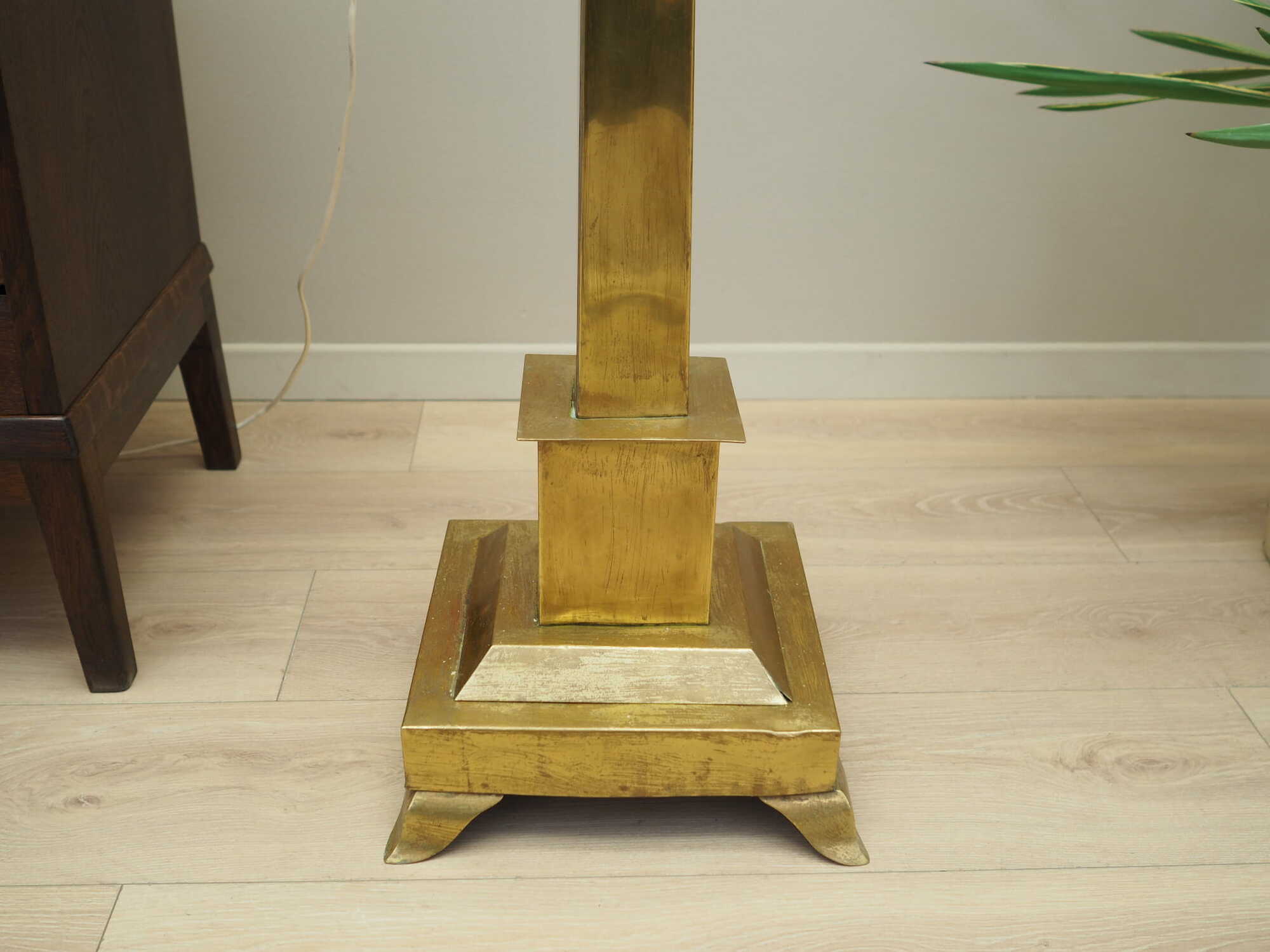 Lampada da terra ottone oro anni '60 4