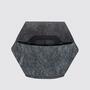 3x Wall planter Black with self-watering textile cover 2