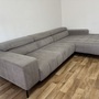  Bledsoe Ecksofa mit Relaxfunktion Textil Grau 0