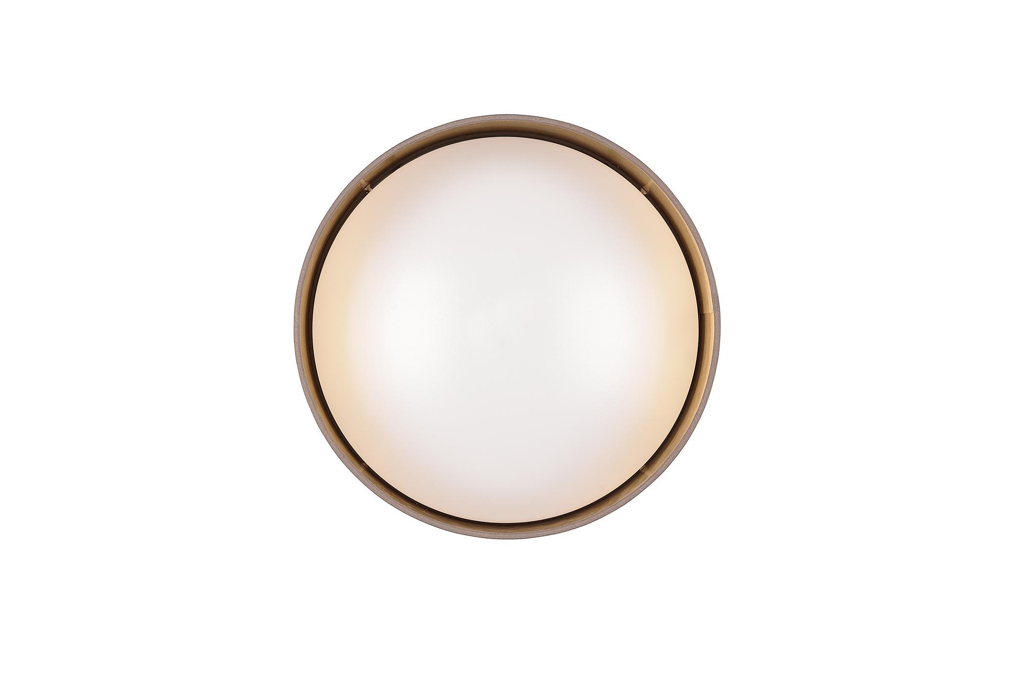 LED-Deckenleuchte Locarno Kunststoff 1-flammig Taupe / Gold 4