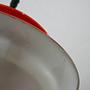 Hanging lamp Metal Orange 1970s 7