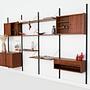 Wall shelf Teak wood 1960s 3