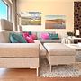Alba Ecksofa mit Hocker 1
