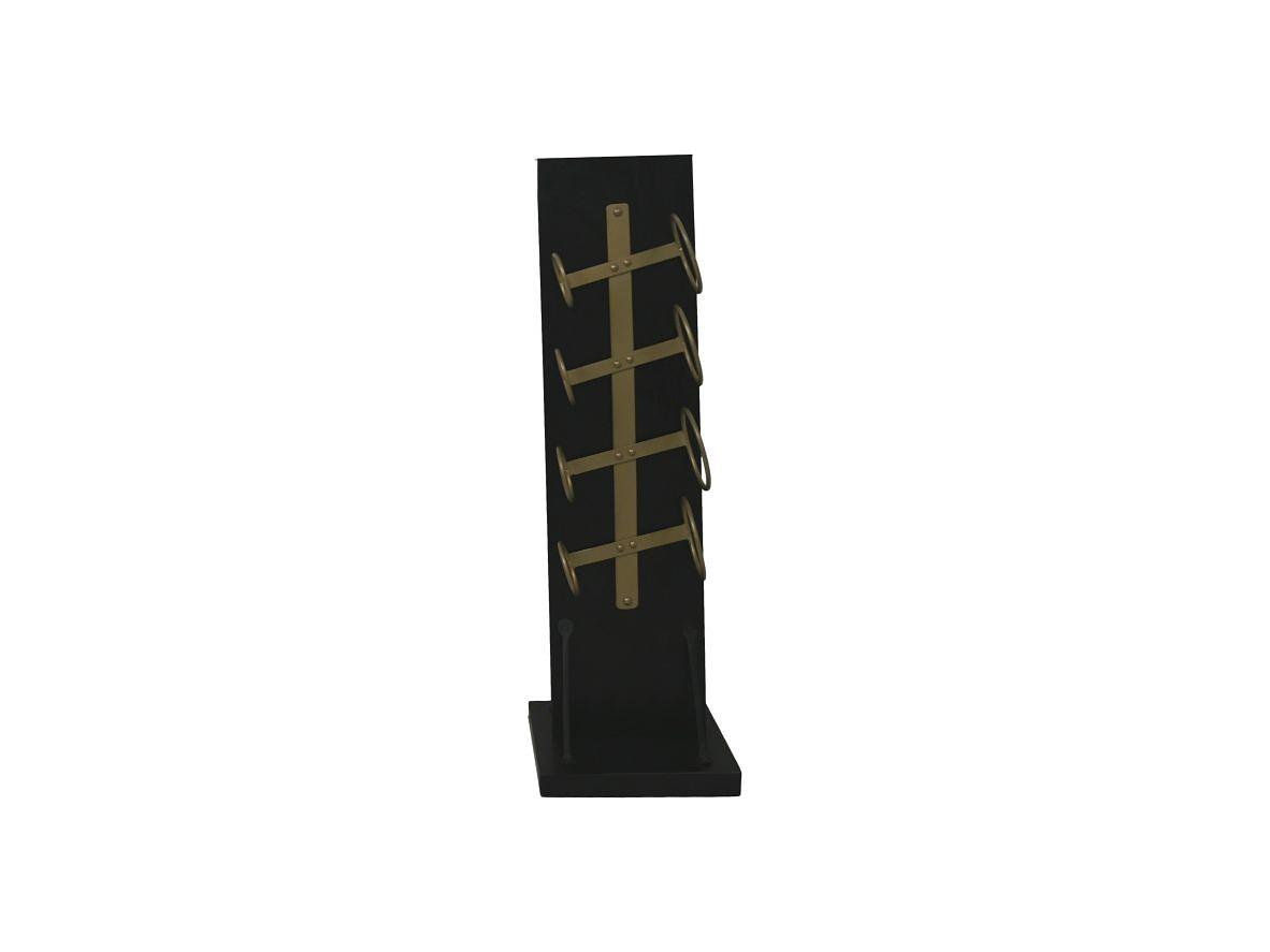 Stehendes Weinregal Mangoholz Metall 0