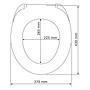 WC-Sitz Valencia MDF, Befestigung: Edelstahl Weiß 3