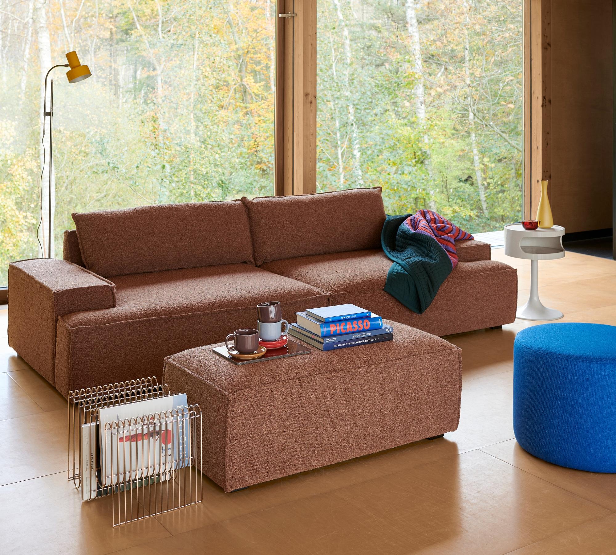 Daphne Fußhocker Modul Aulla Caramel 5