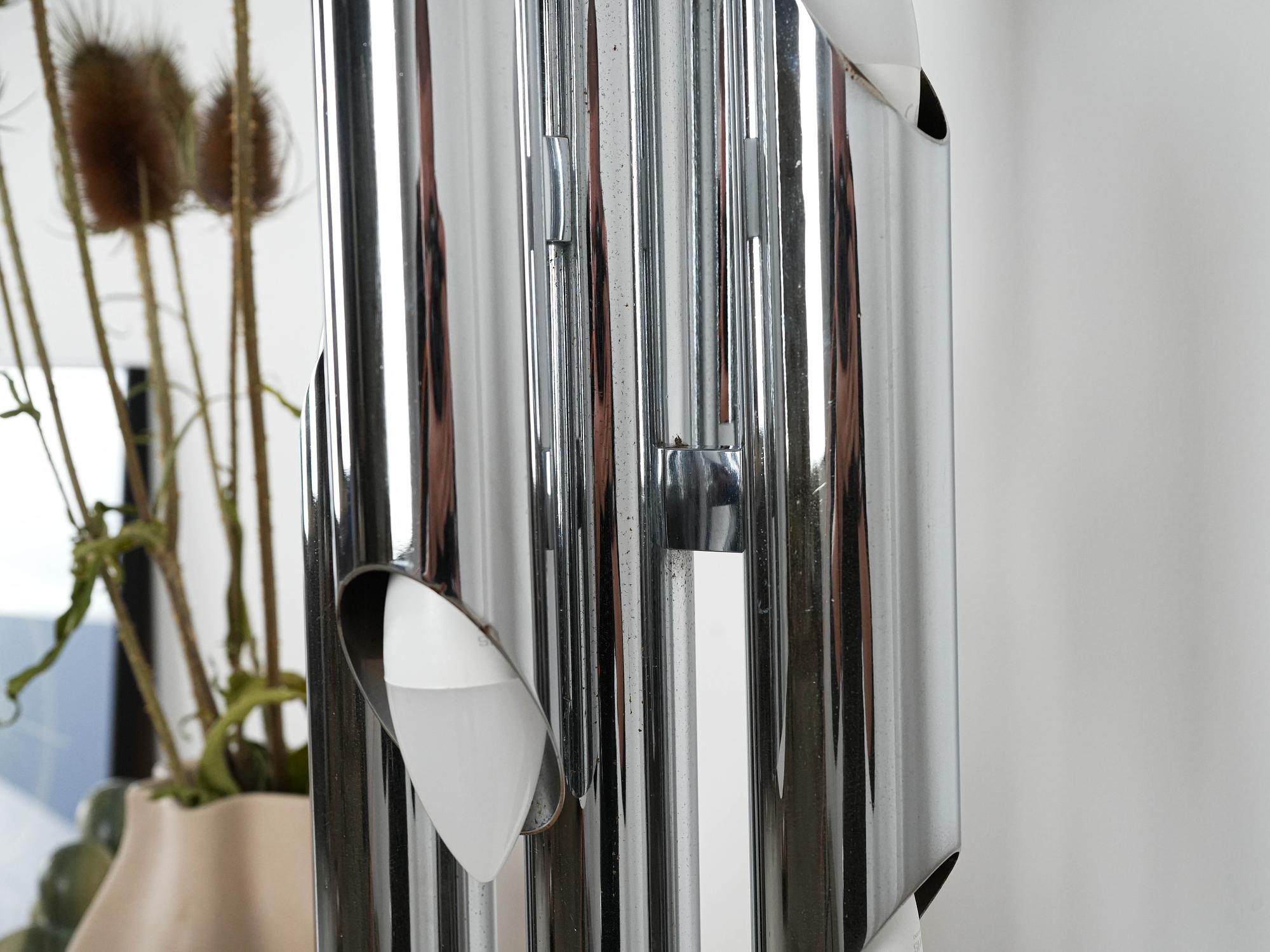 Space Age floor lamp metal 11