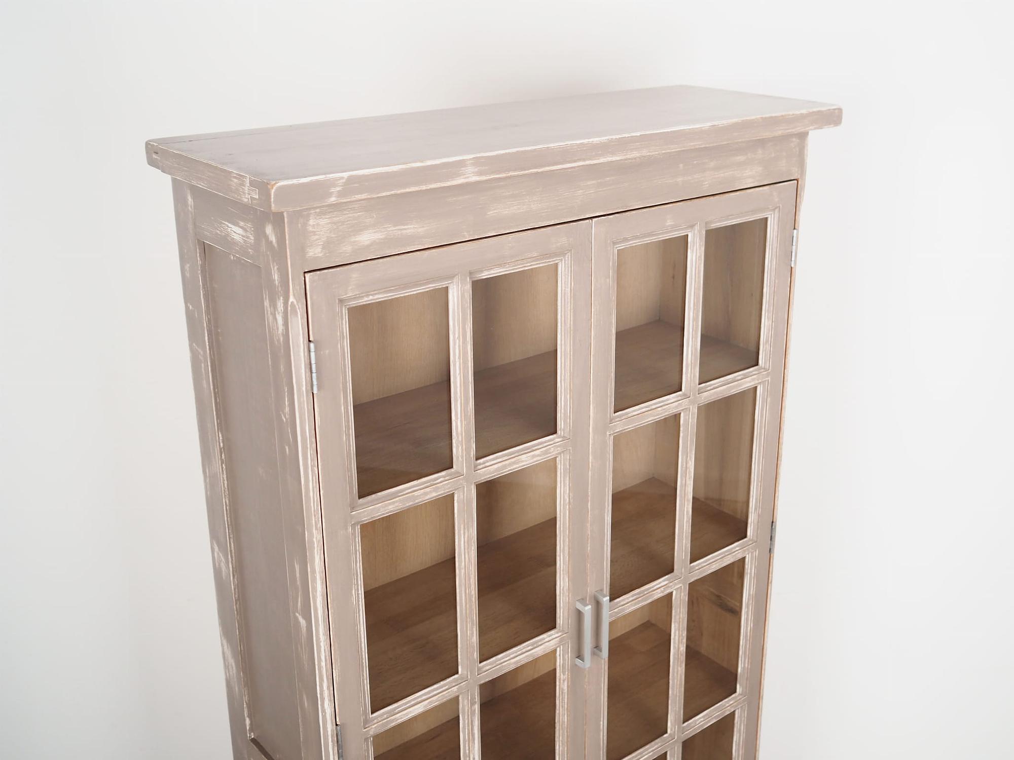 Display cabinet Oak 1980s 6