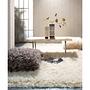 Flokos XXL Teppich Schurwolle Weiß 70 x 140 cm 2