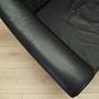 Swivel armchair Leather Black 1960s 12