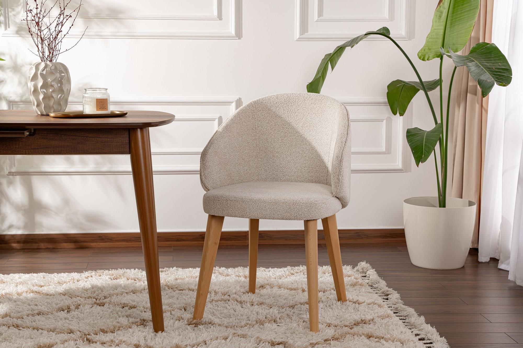 2x Bentley dining chair wood veneer White 0