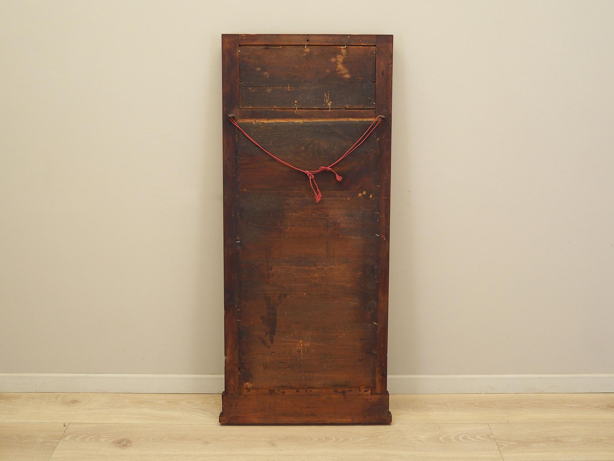 Mirror with wooden frame 1970s 13