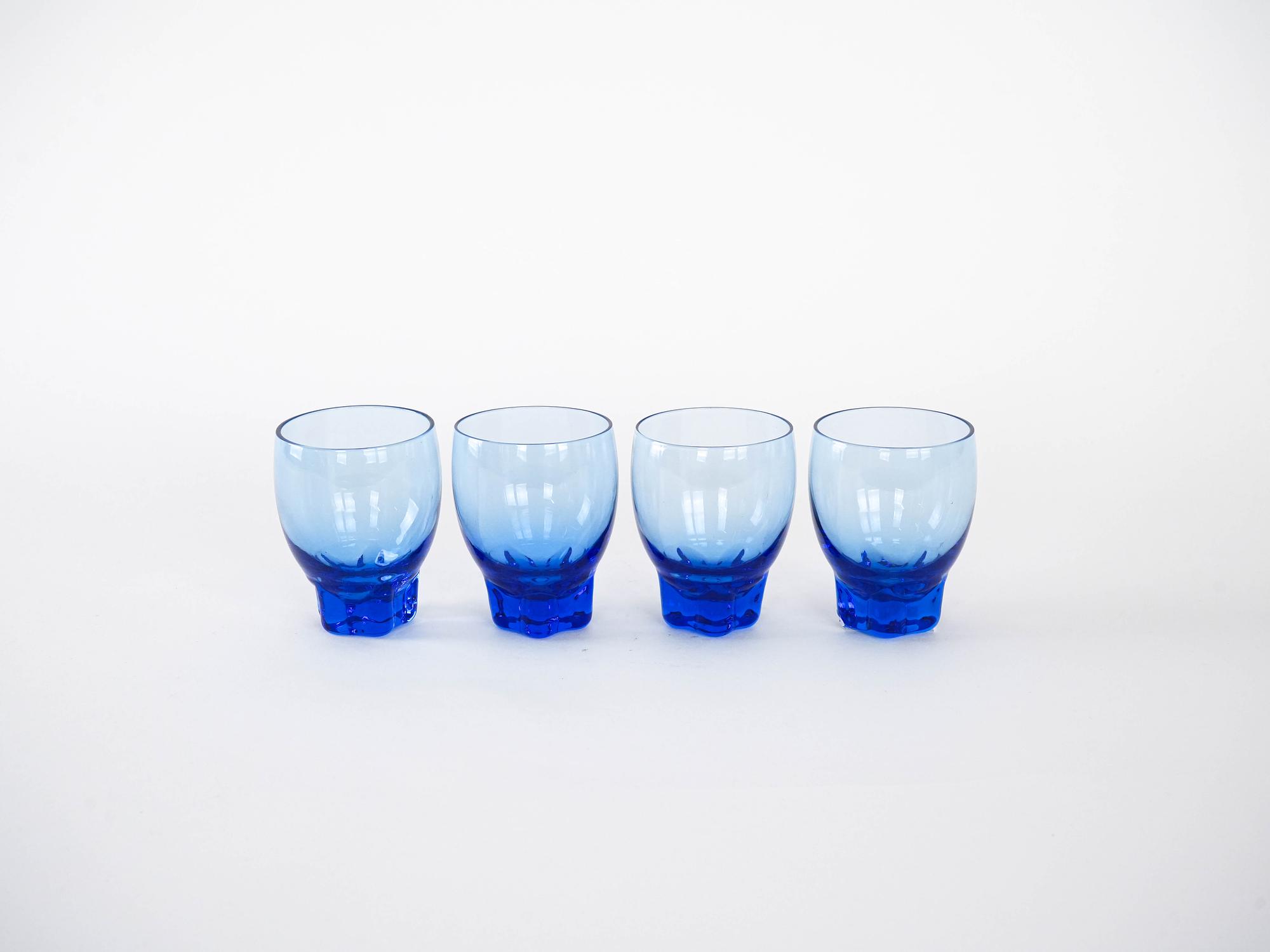 Kobaltgläser 4x Blau  3