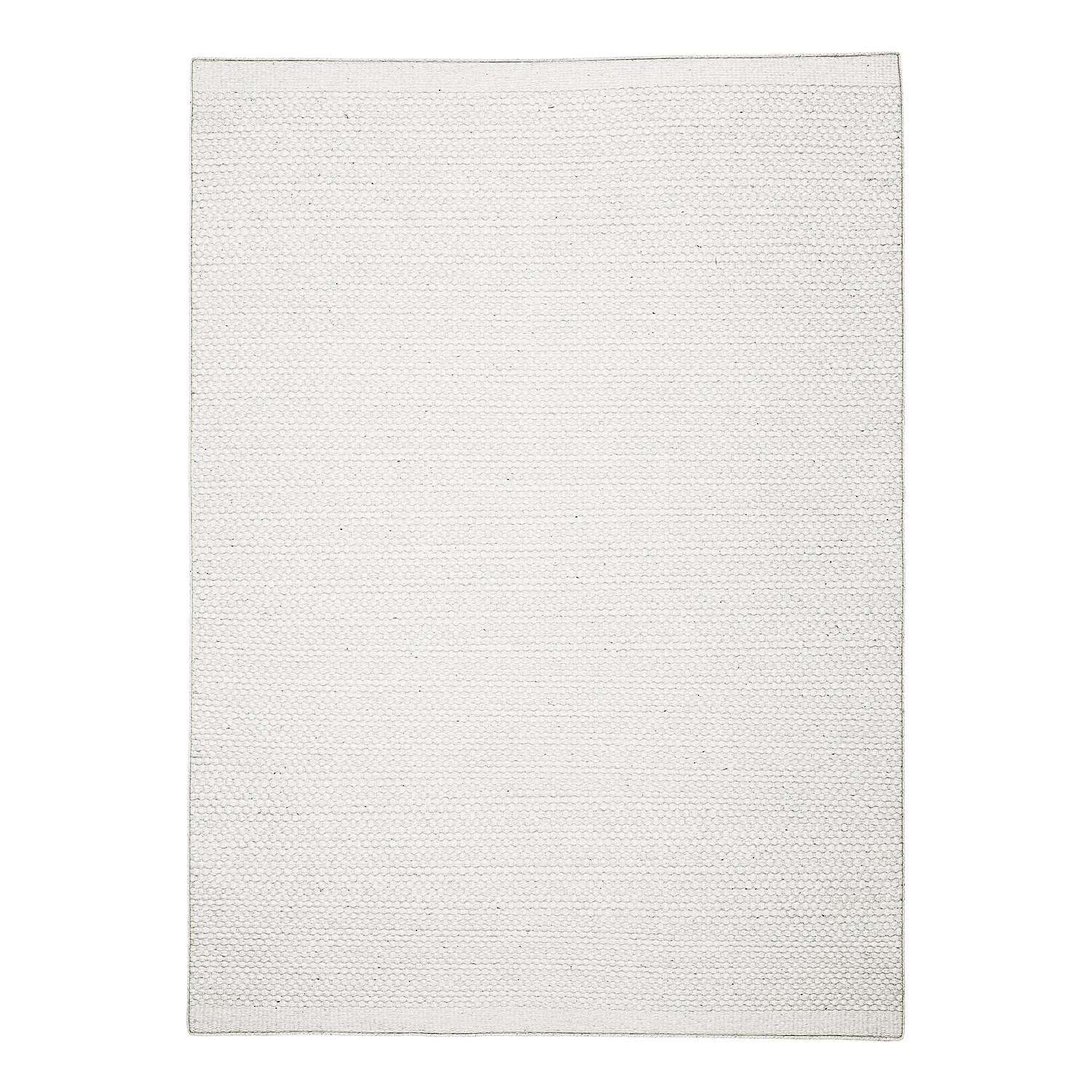  Wooly Idea Wollteppich Wolle Naturweiß 120 x 170 cm  1