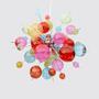 Pendelleuchte 10-flammig Bubble Kristallglas Bunt 0