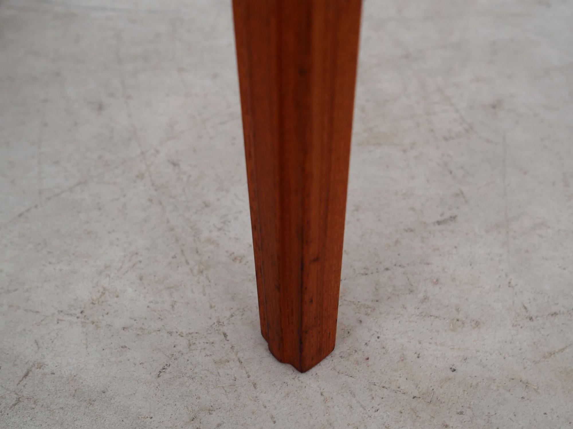 Vintage Beistelltisch Teakholz Braun 1970er Jahre 12
