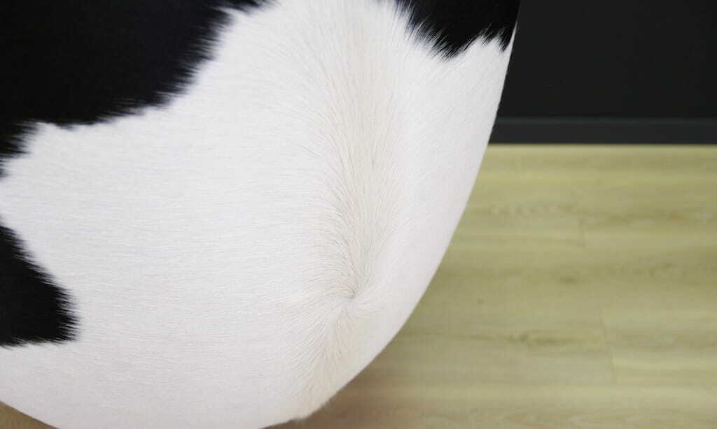 Egg Sessel Leder Arne Jacobsen Weiß Schwarz  7