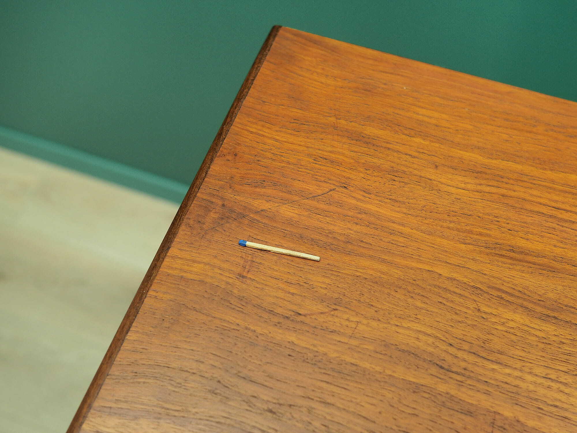 Vintage Kommode Teakholz Braun 1970er Jahre 6